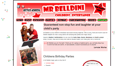 Desktop Screenshot of mrbelldini.co.uk